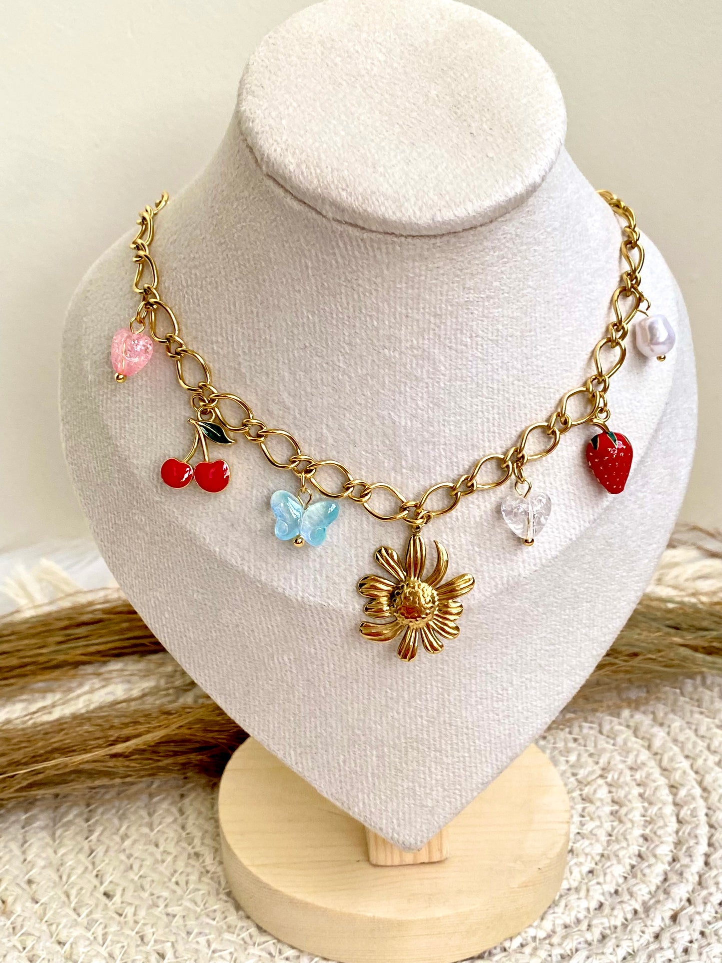 Flower and Cherry Chocker