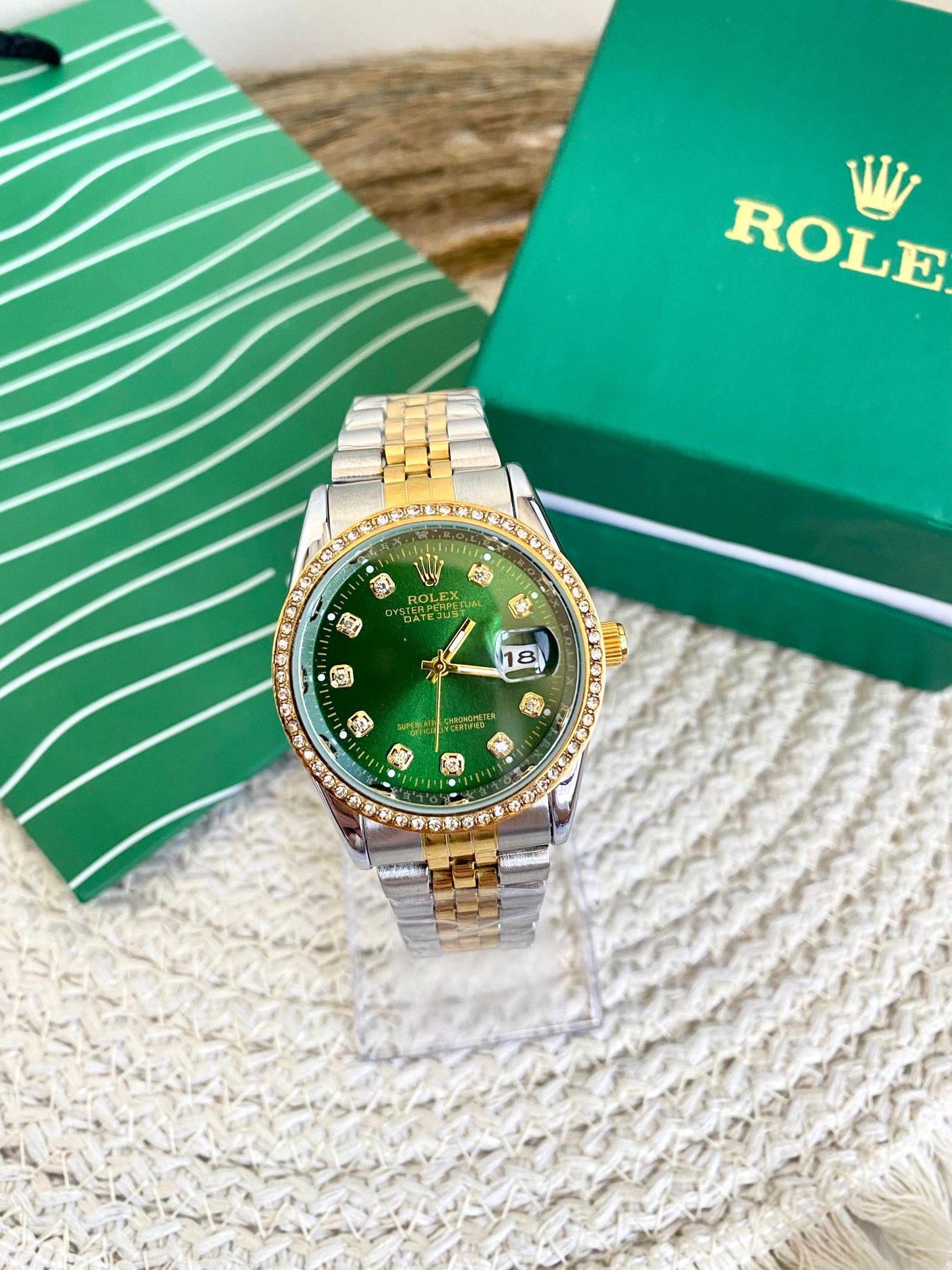 Rolex Diamond Frame Watch