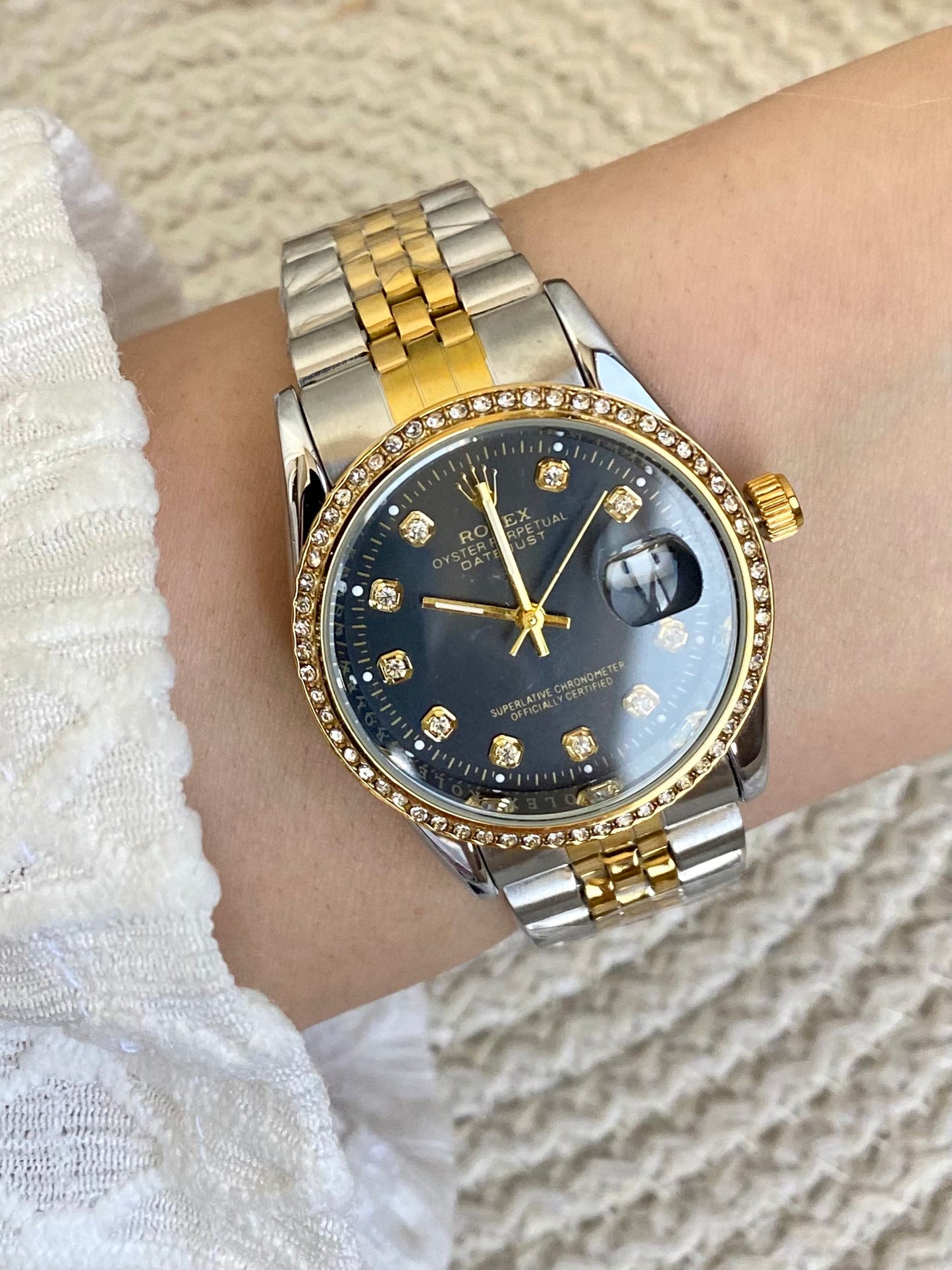 Rolex Diamond Frame Watch