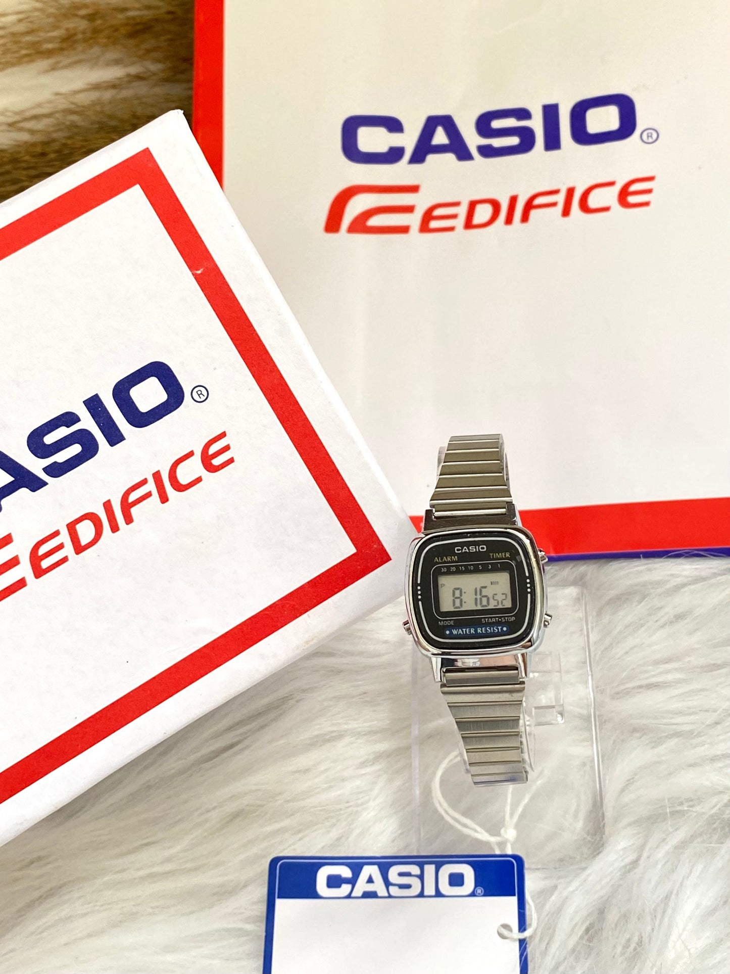 Mini Casio Silver strap Watch