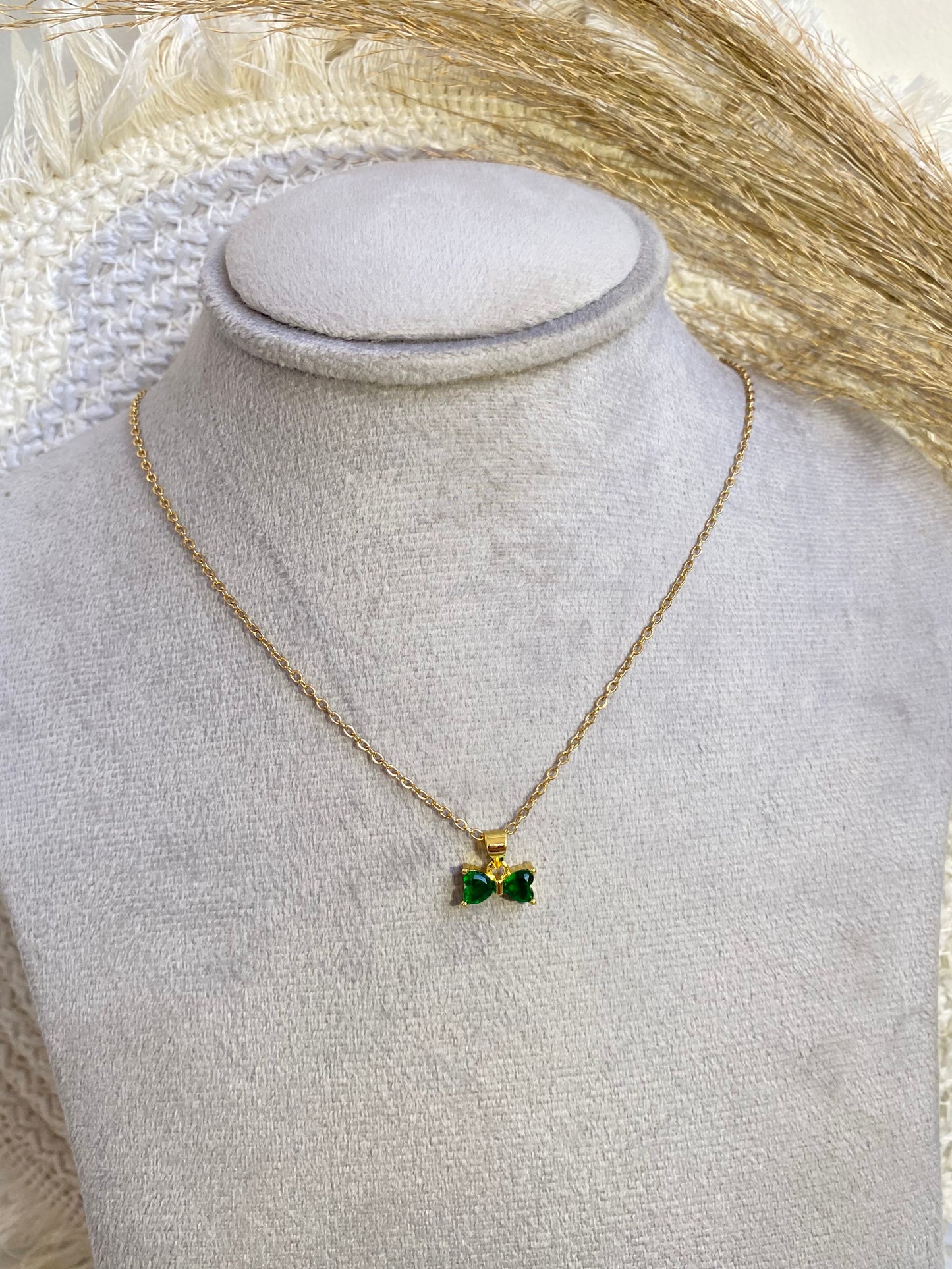 Golden  Bow Necklace