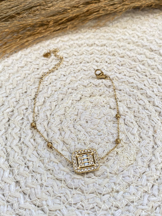 Squre Tennis Bracelet