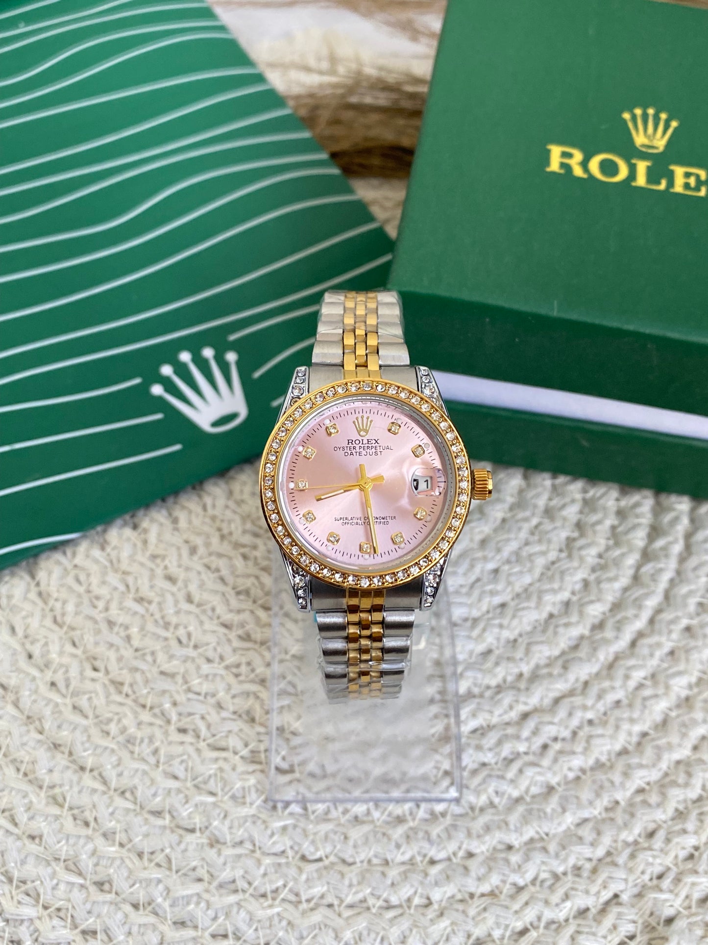 Rolex Diamond Frame Watch