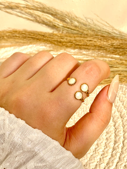 White Dot Ring
