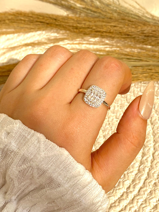 Silver Squre Ring