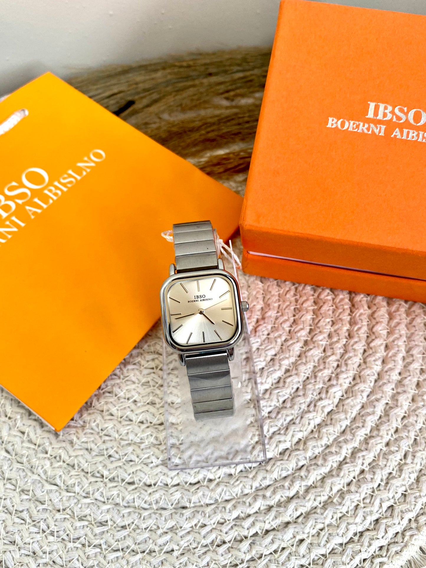 IBSO Silver Squre Watch