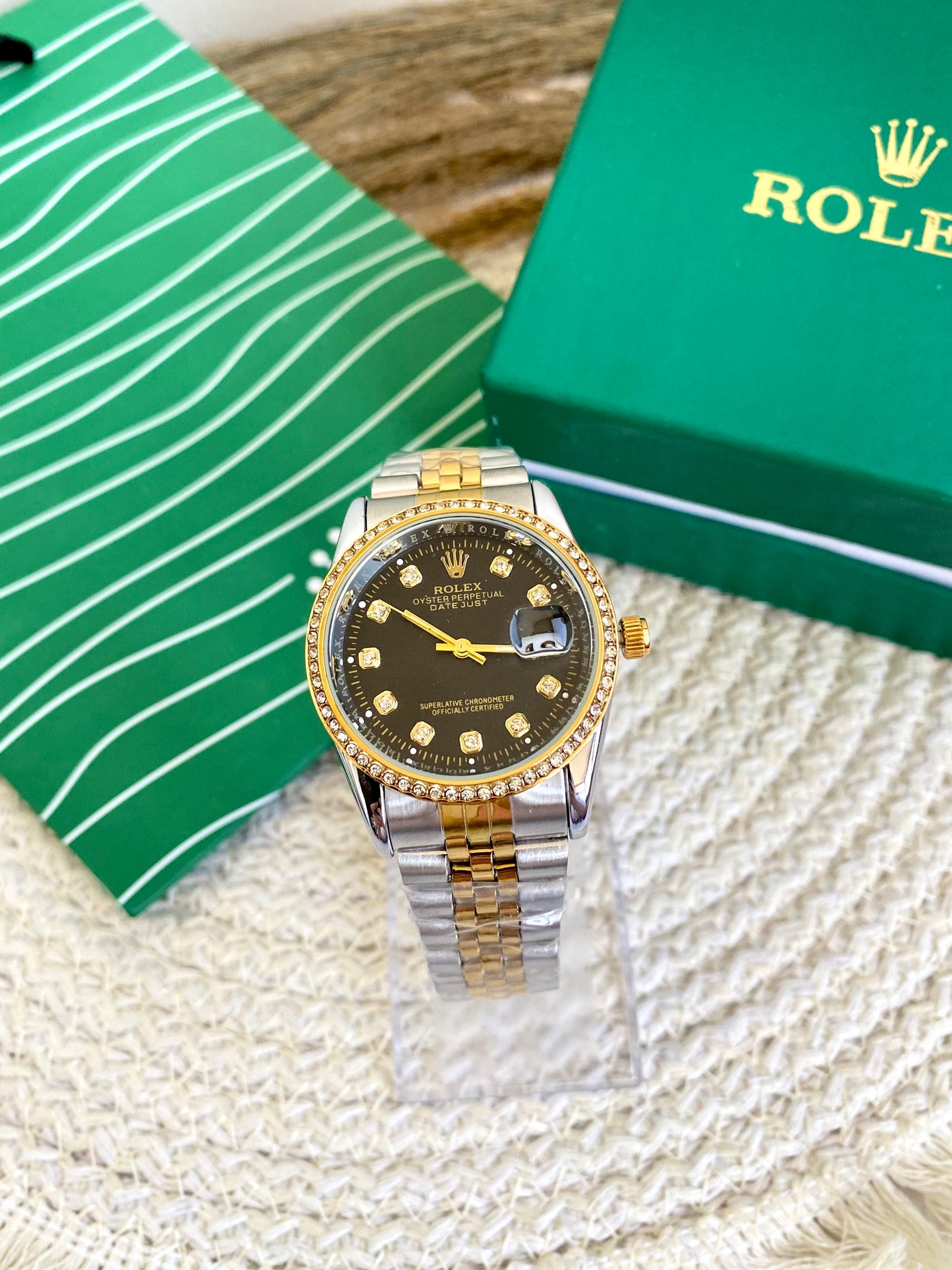 Rolex Diamond Frame Watch