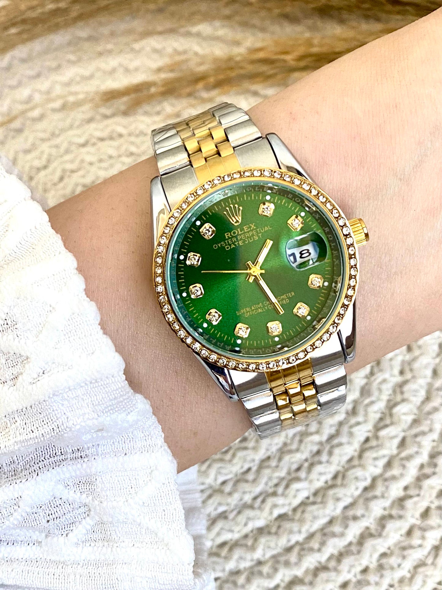 Rolex Diamond Frame Watch
