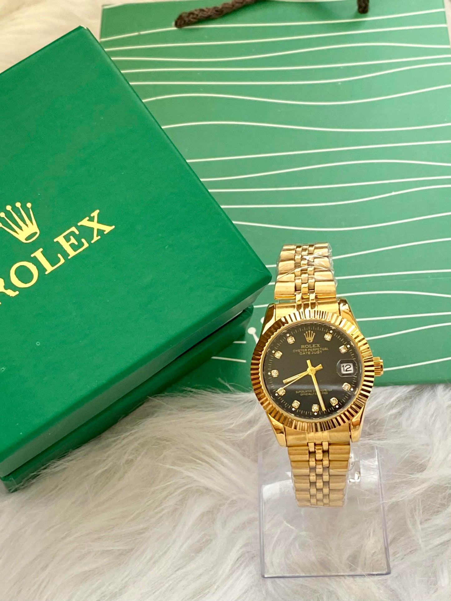 Rolex Watch Full Gold Strap