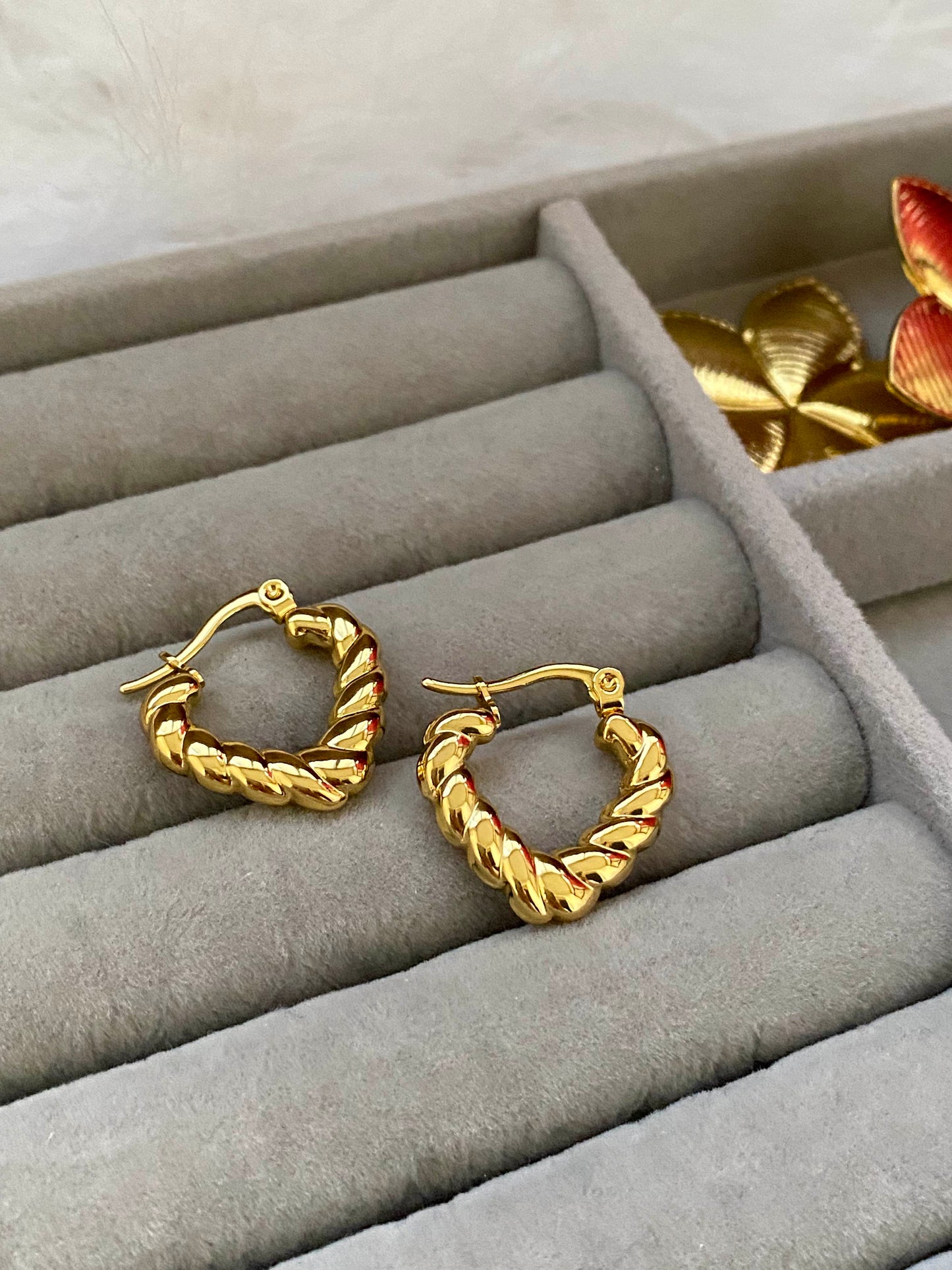 Braided Heart Earring