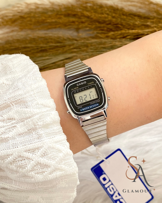 Mini Casio Silver strap Watch